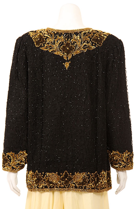 Fully Beaded Formal Jacket — back