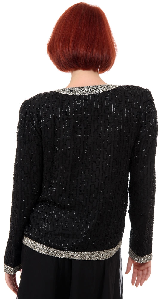 Jewel Hand Beaded Jacket — back