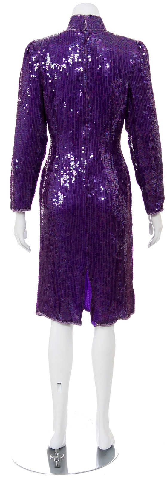 Glisten Hand Sequined/Beaded Dress — back