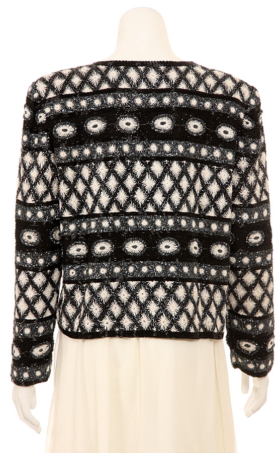 Diamond Stars Hand Beaded Jacket — back