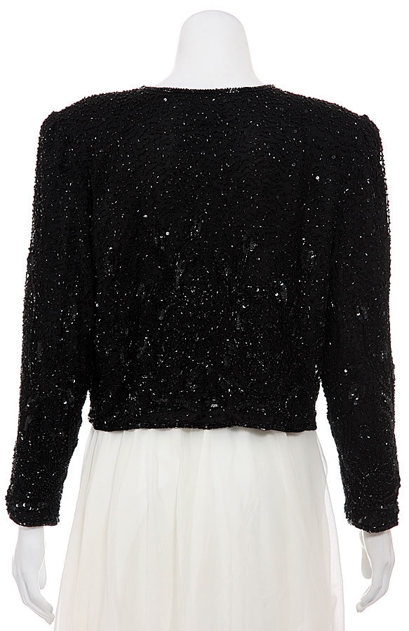 Lily Garden Hand Beaded and Sequined Short Jacket — back