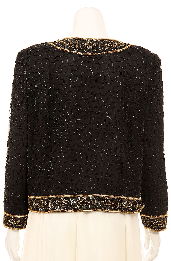 Fully Sequined Sophisticated Jacket — back