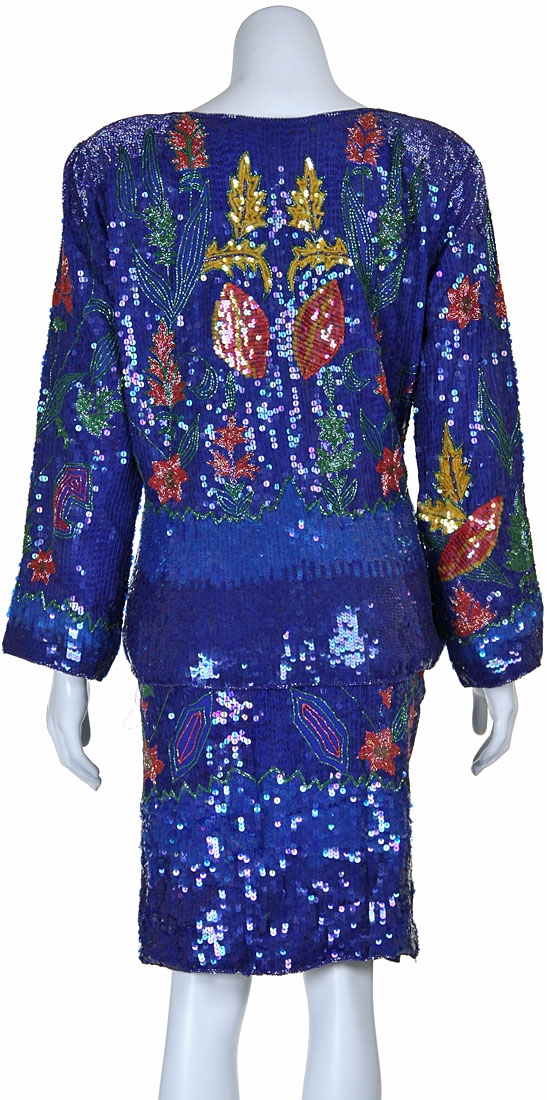 Two Piece Matching Jacket and Skirt Set — back