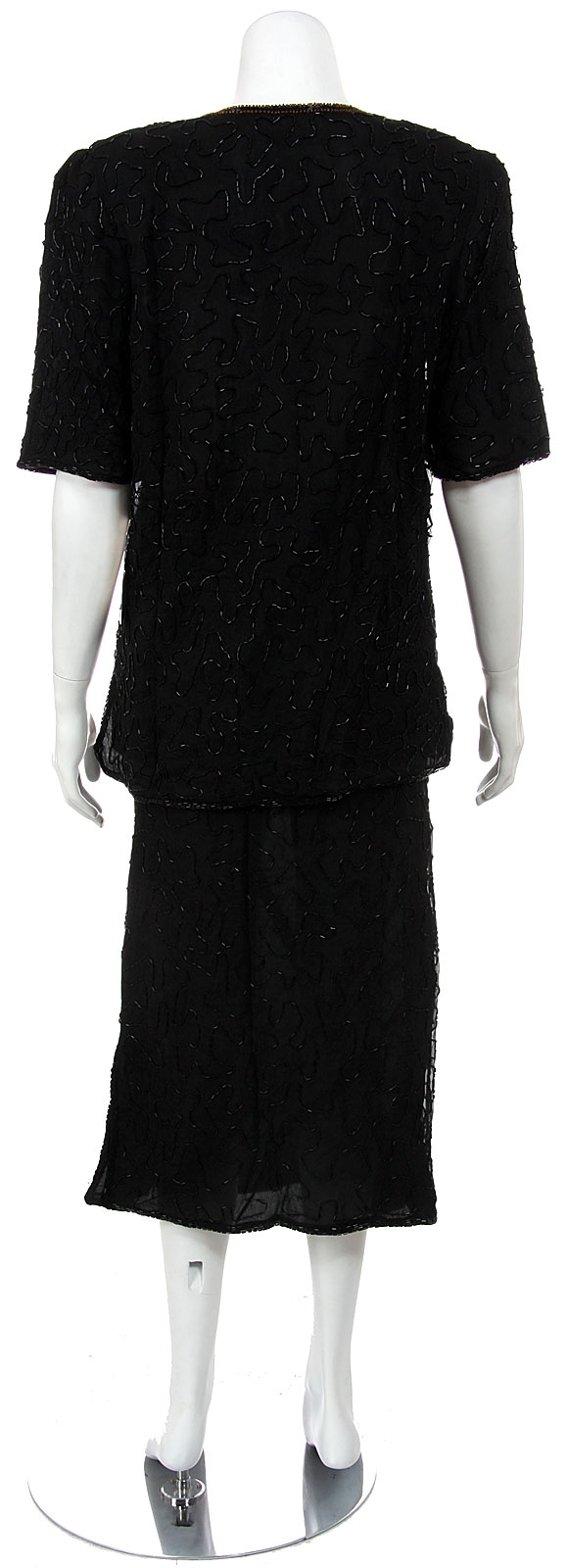 Half Sleeve Sequined 2-piece Dress — back