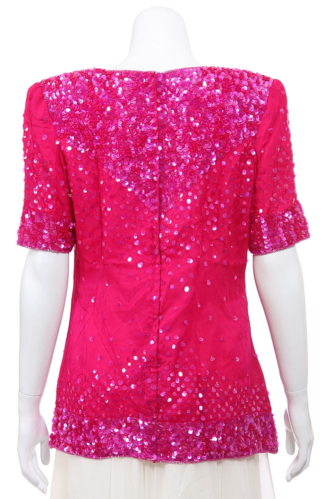 Hand Beaded and Sequined Blouse — back