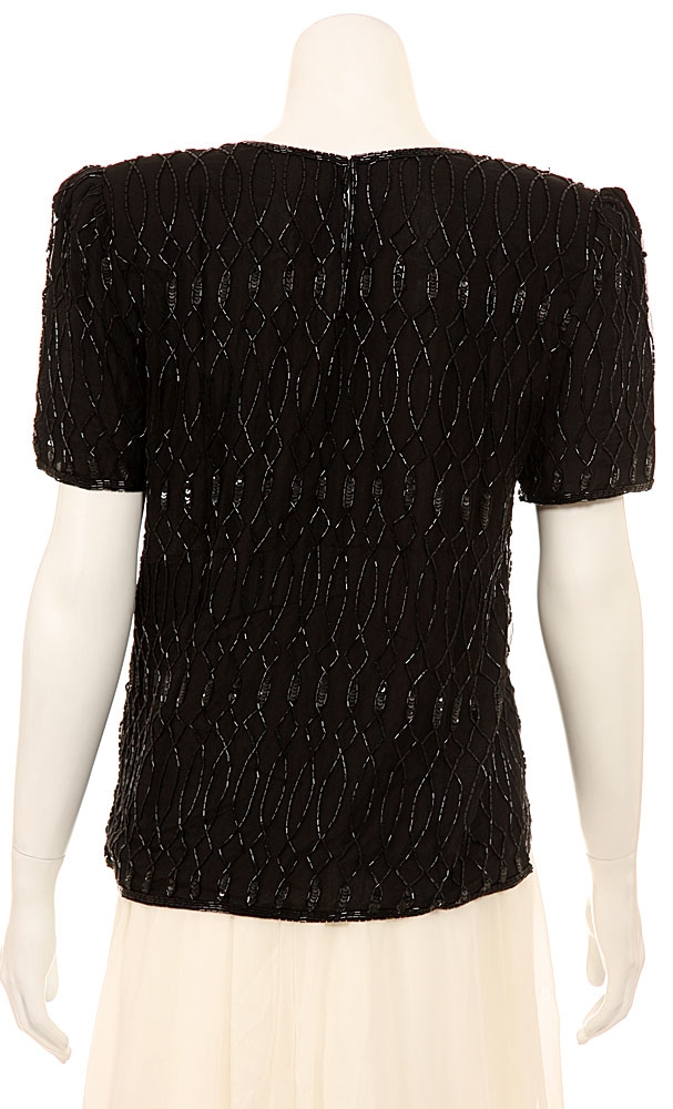 Mystical Hand Beaded And Sequined Blouse — back