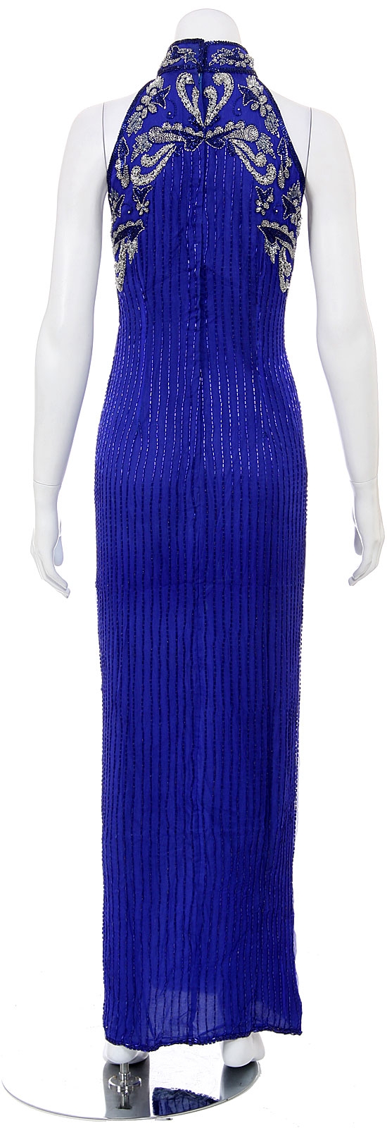 Sprinkling Rain Hand Beaded Formal Dress — back