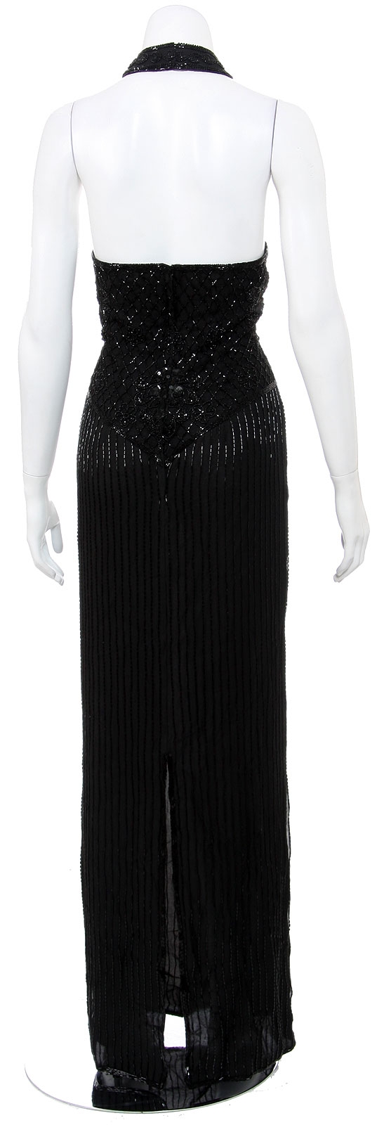 Formal Dress in Full Length with Open Back — back