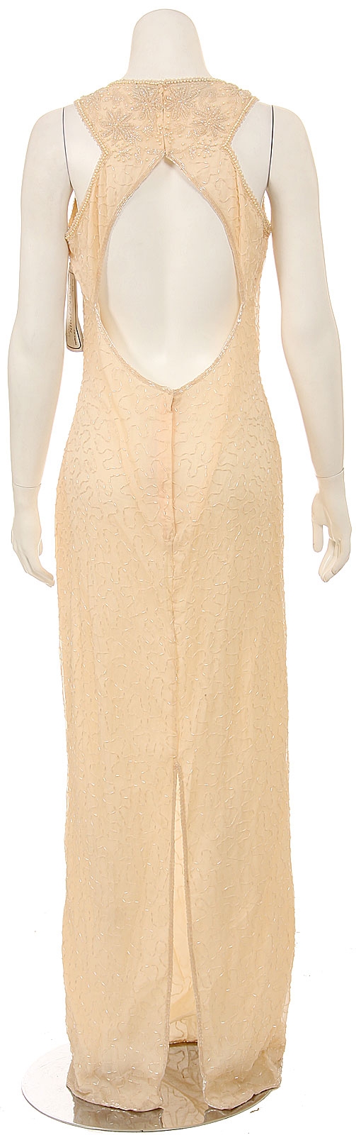 Full Length Sleeveless Formal Dress — back