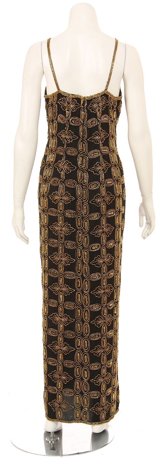 Fully Sequin Designed Formal Dress — back