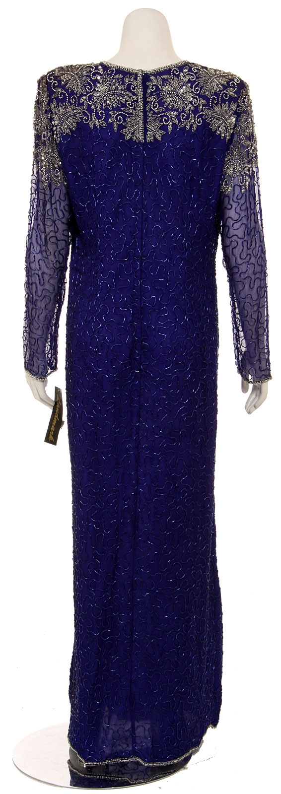 Fully Sequined Designed Evening Gown — back