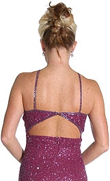Bustier Back and Keyhole Dress — back