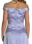 Sabrina and Painted Flowers Long Gown — back