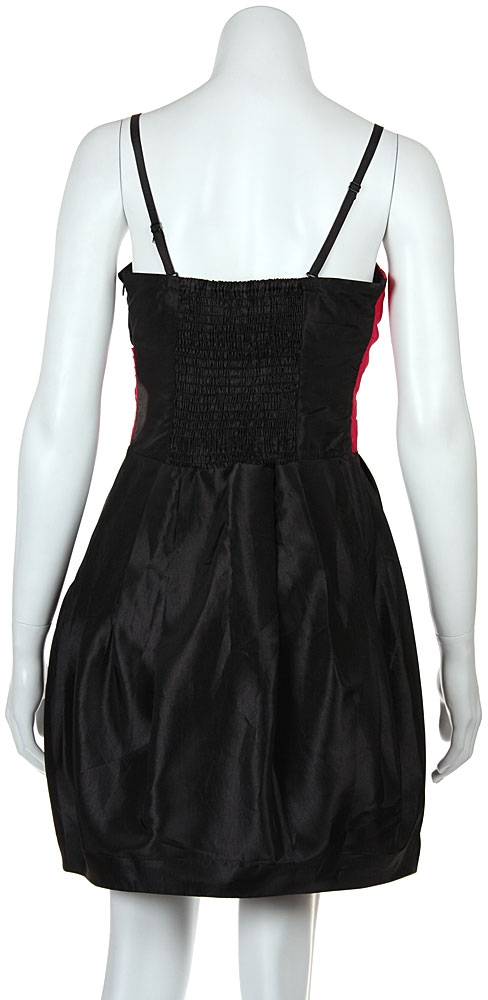 Two Toned Colored Bubble Party Dress — back