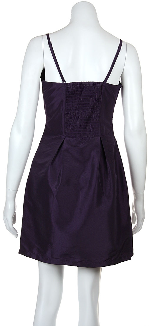 Bejeweled Bodice Wrap Around Party Dress — back
