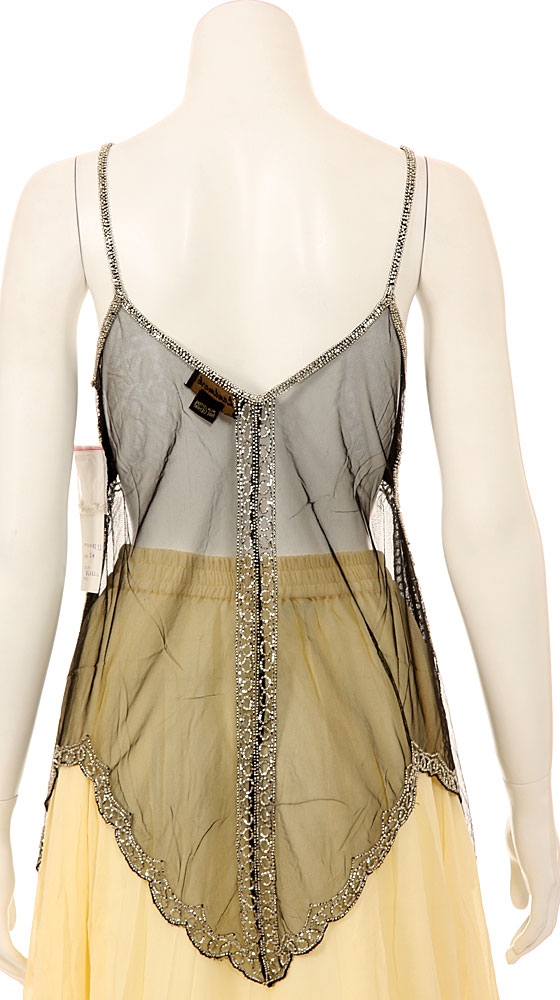 Spaghetti Strapped Translucent Shimmered Top — back
