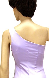One Shoulder Prom Dress — back