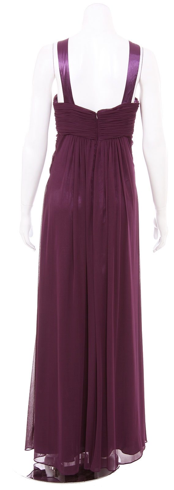 Halter V-Neck Empire Cut Formal Evening Dress — back