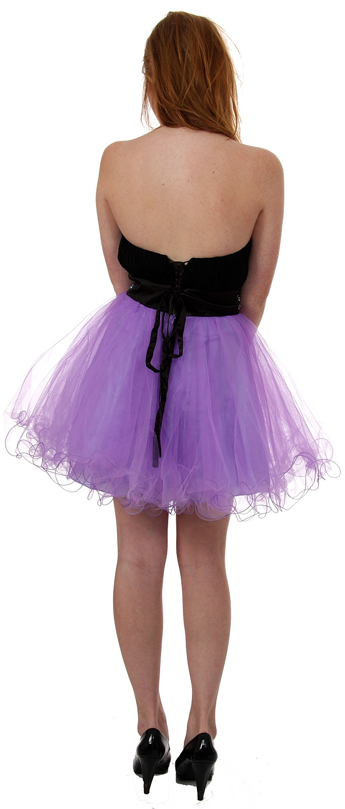 Strapless Flirty Short Party Dress — back