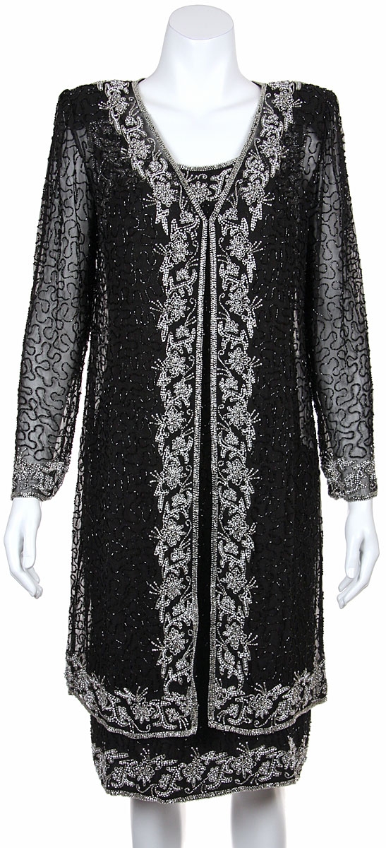 Two Piece Formal Evening Dress Set