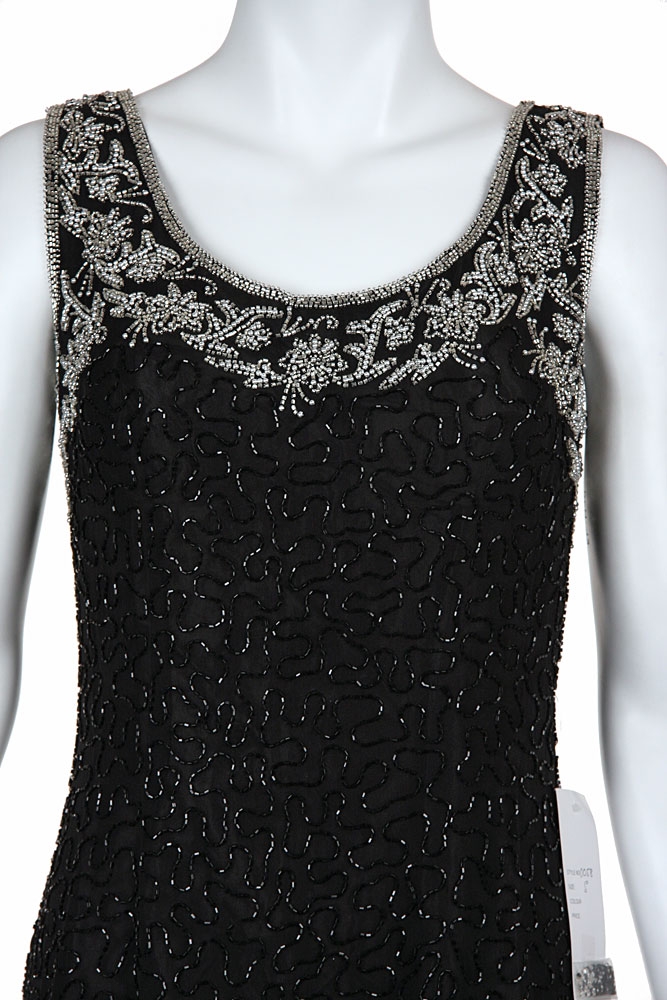 Two Piece Formal Evening Dress Set — in closeup