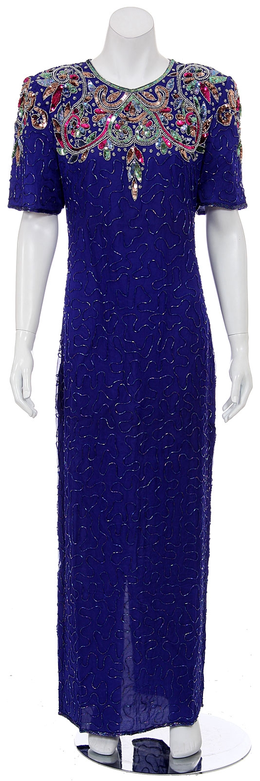Royal Hand Beaded Formal Gown