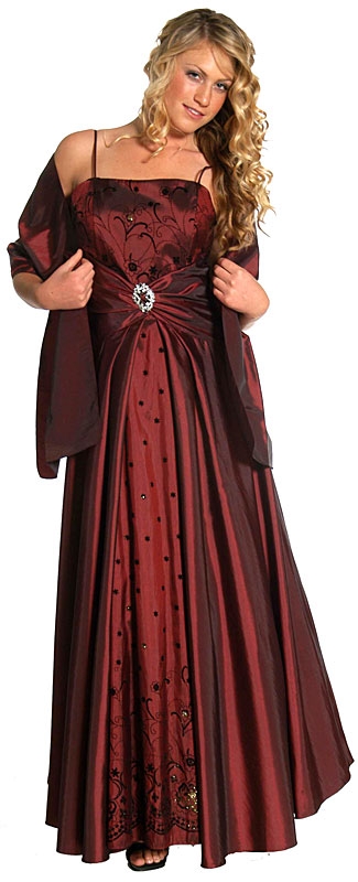 Spaghetti Strapped Long Prom Dress