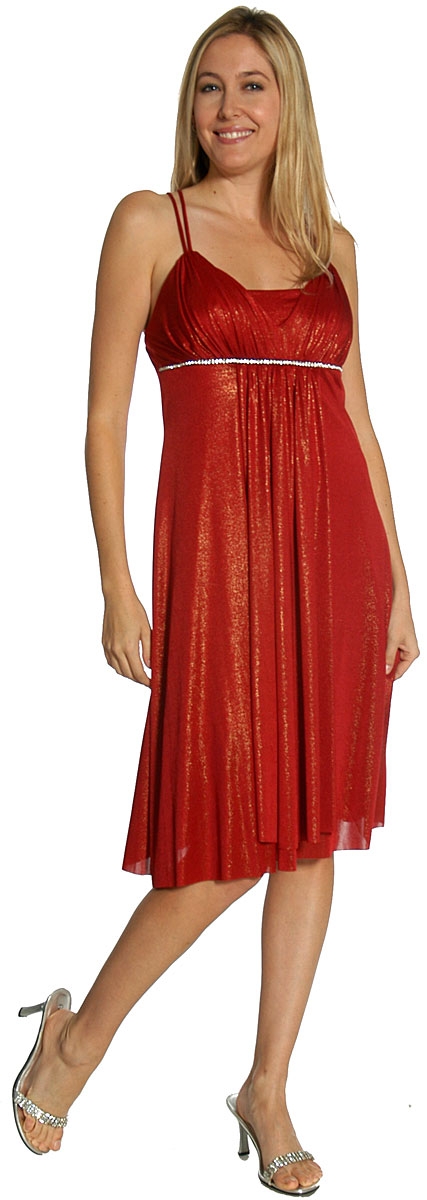 Double Spaghetti Princess Cut Party Dress
