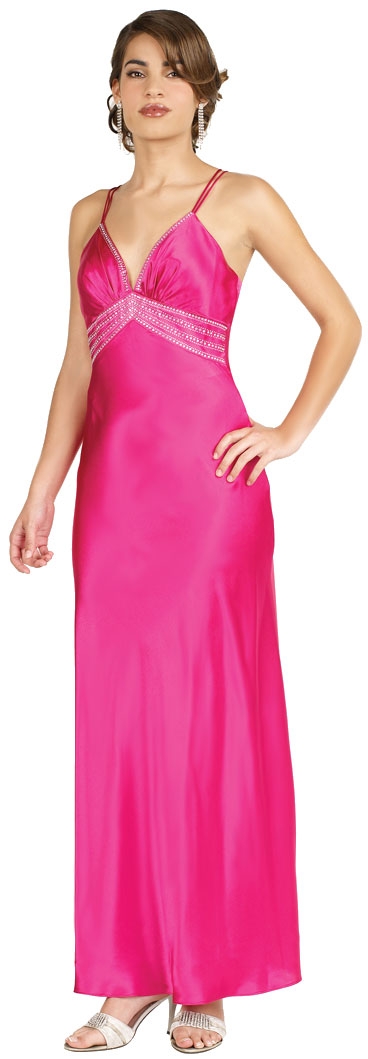 Double Spaghetti Strap Empire Formal Dress