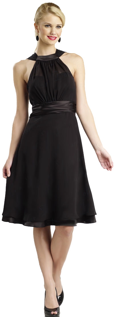 Short Halter Top Cocktail Dress