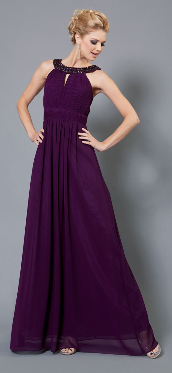 Roman Inspired Long Formal Dress