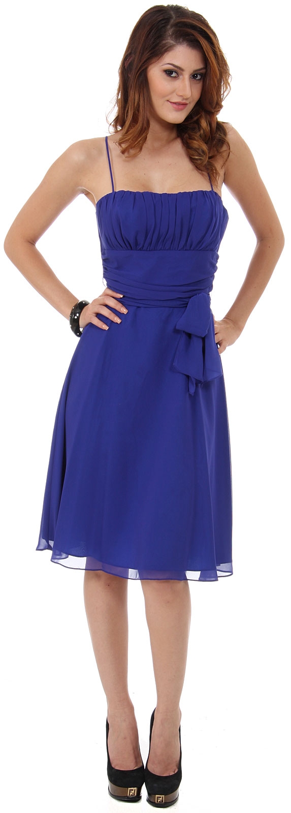 Spaghetti Straps Short Graduation Party Dress