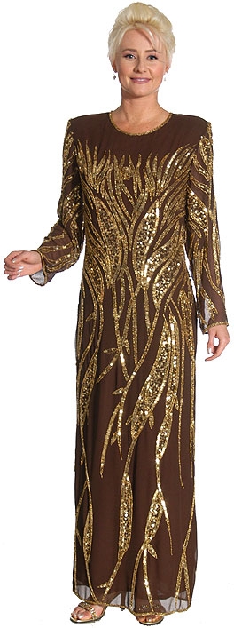 Fully Beaded Formal Dress