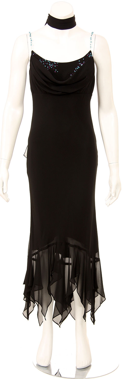 Ruched Bodice Formal Dress with Ruffles