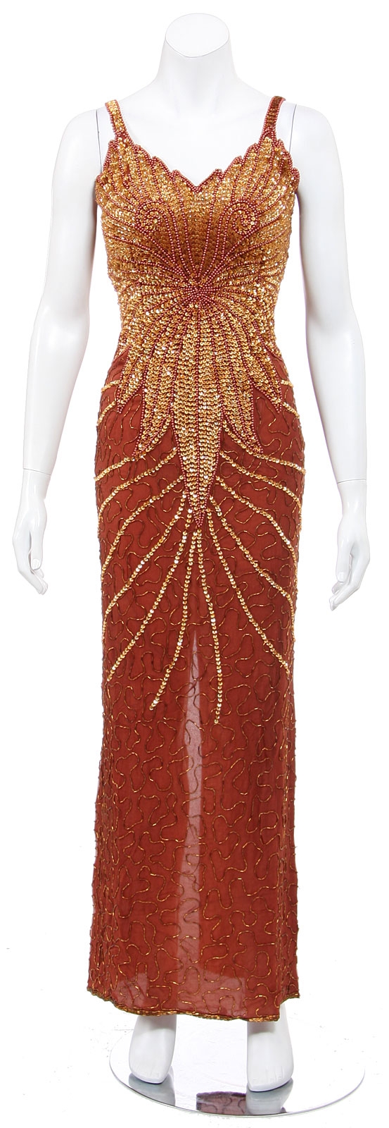 Fierce Flares Hand Beaded Formal Dress