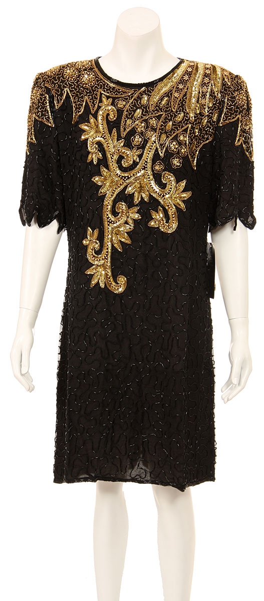 Short Sequin Formal Dress with Keyhole Back