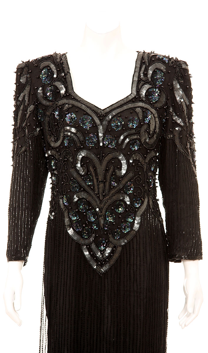 Full Length Sophisticated Evening Gown — in closeup