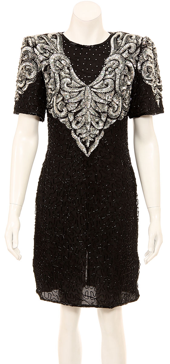 Beautiful Hand Beaded Formal Short Dress