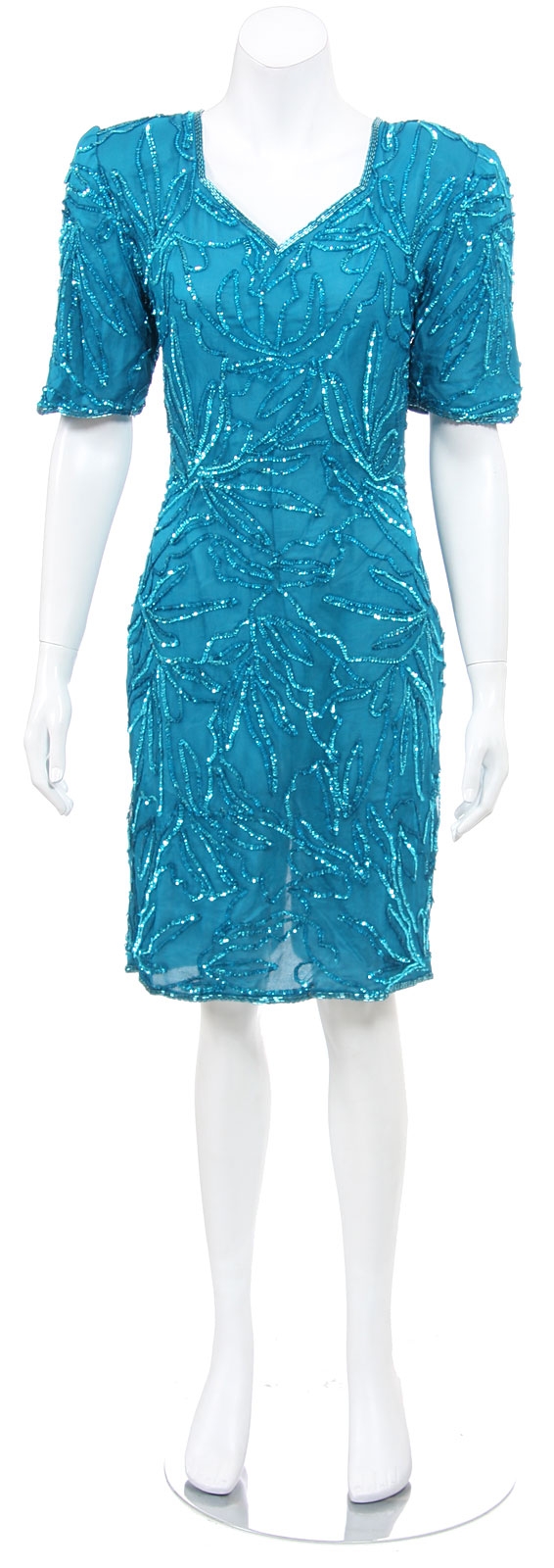 Hand Beaded Short Dress