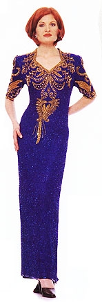 Sweetheart Full Length Beaded Gown