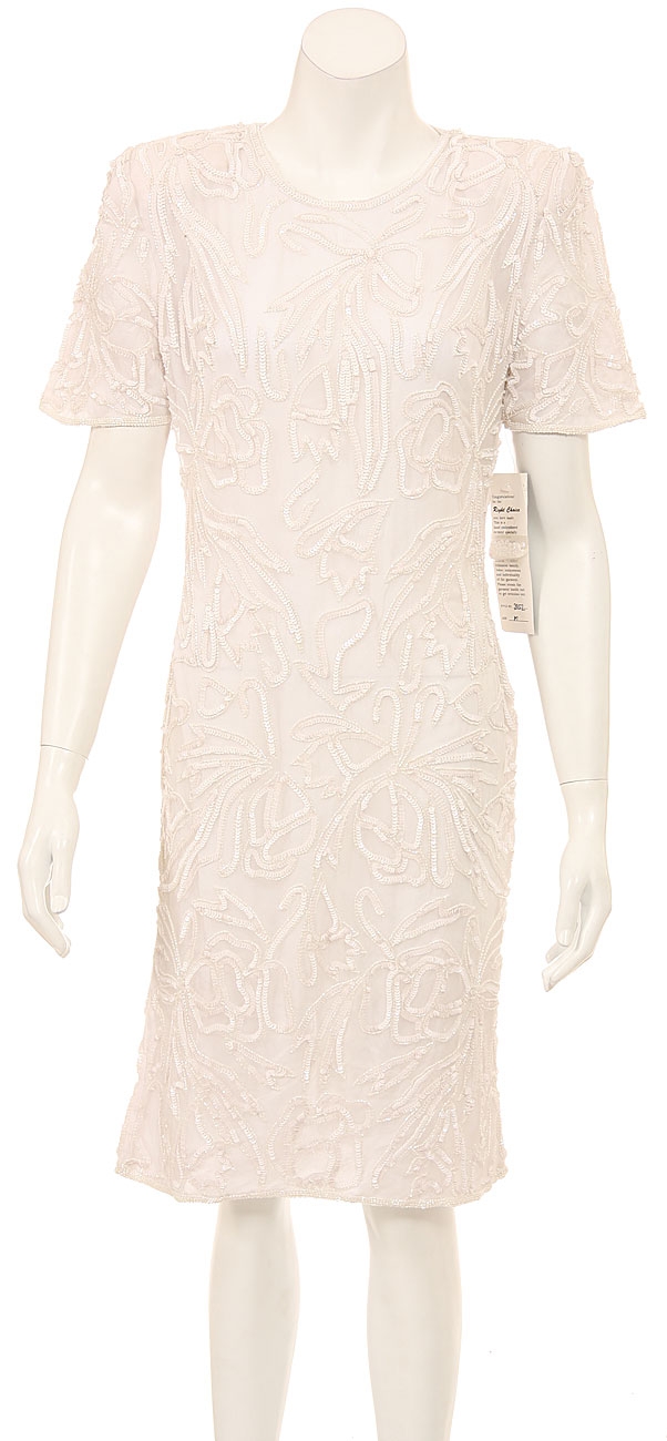 Knee Length Fully Sequined Cocktail Dress