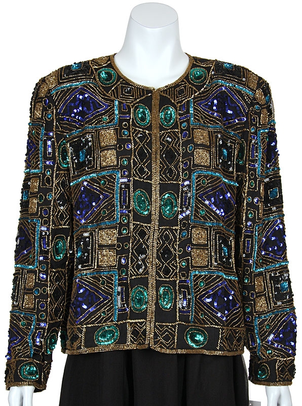 Multi-Colored Sequin Beaded Jacket