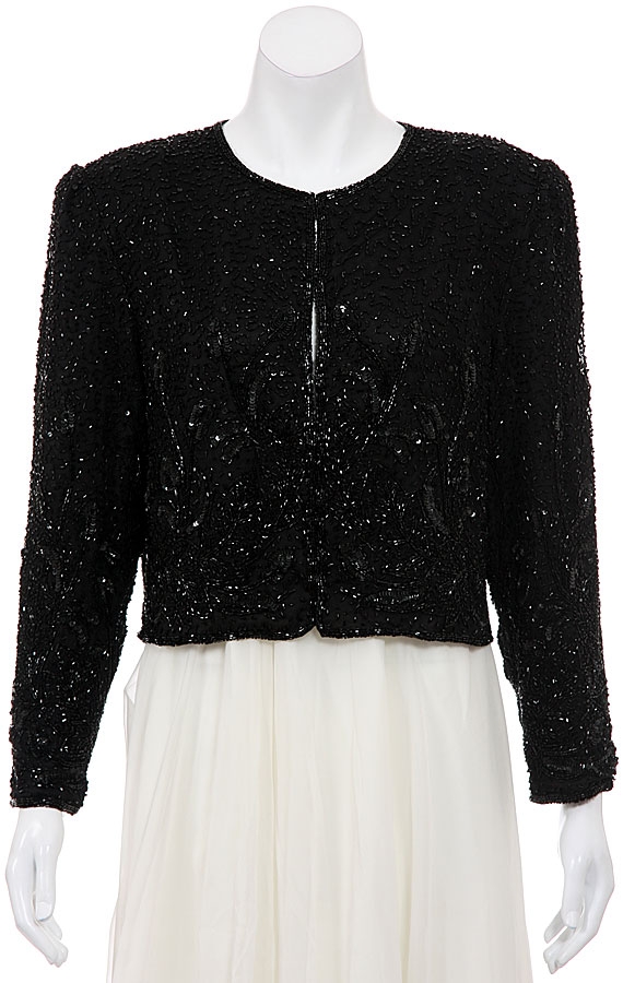 Lily Garden Hand Beaded and Sequined Short Jacket