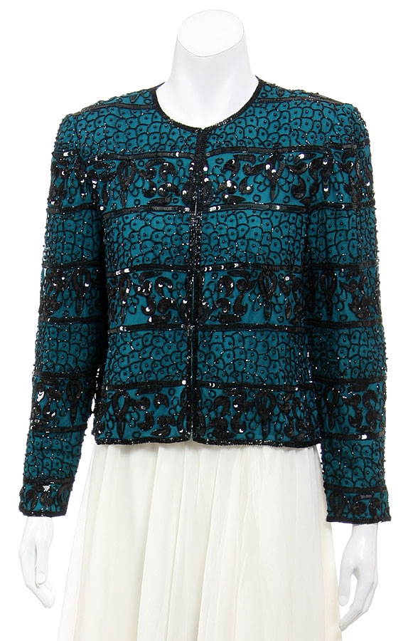 Hand Beaded and Sequined Medium Jacket