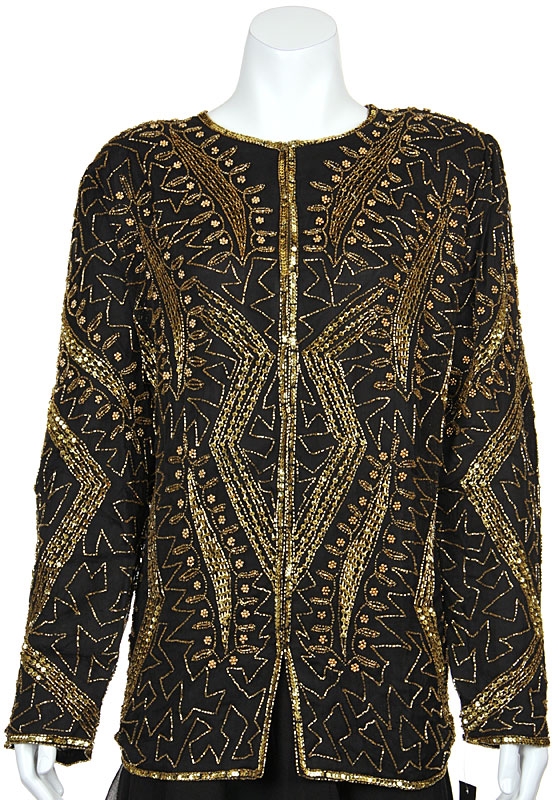 Symmetrical Design Hand Beaded Jacket