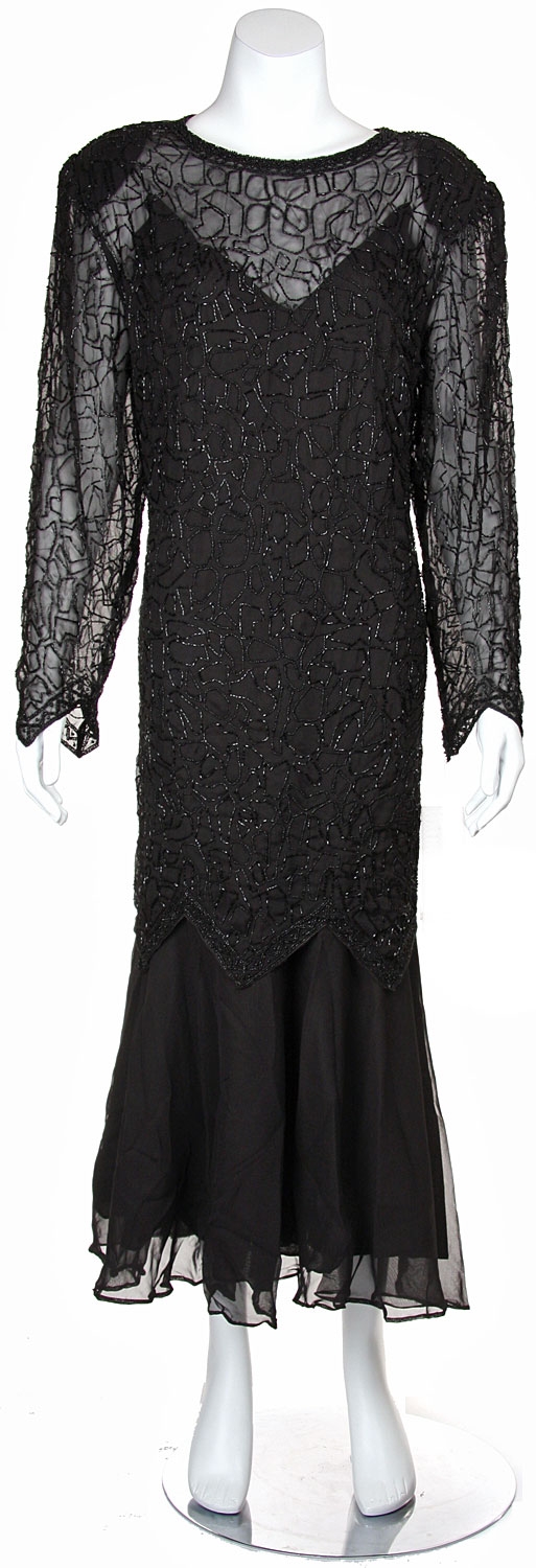 One Piece Beaded Formal Evening Dress