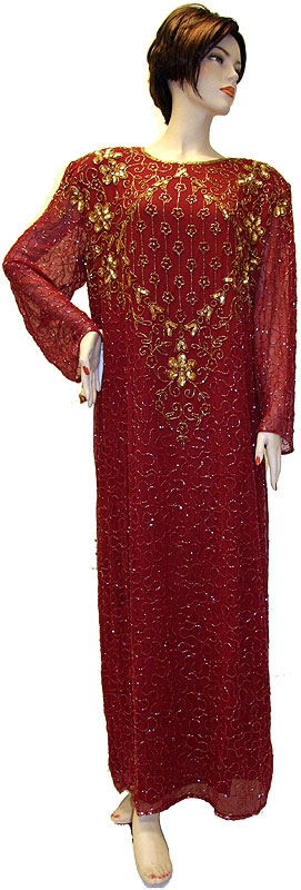 Full Beaded Sequin Formal Dress