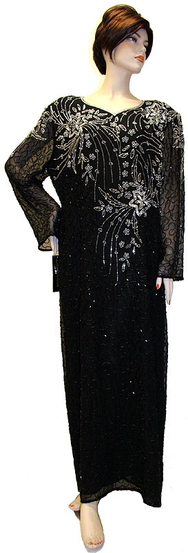 Full Beaded Sequin Formal Dress