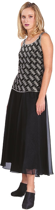 Diagonal Bead Design Tank Top
