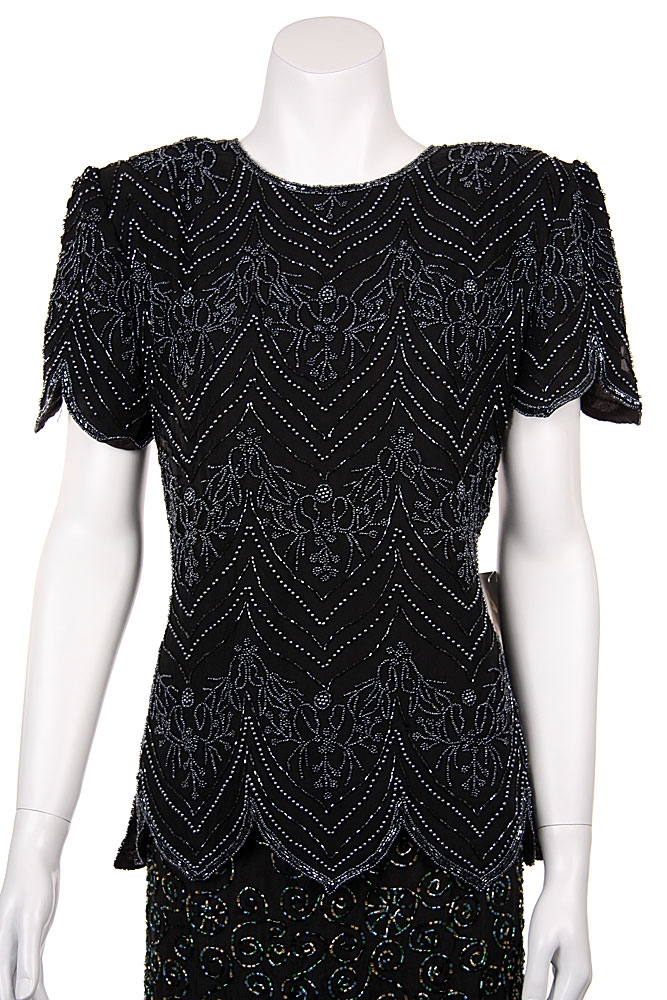 Symmetrical Hand Beaded Blouse